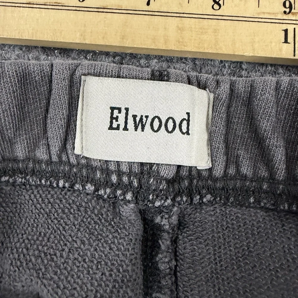 Elwood Core Sweatpants Mens Small Vintage Wash Grey Organic Cotton French Terry